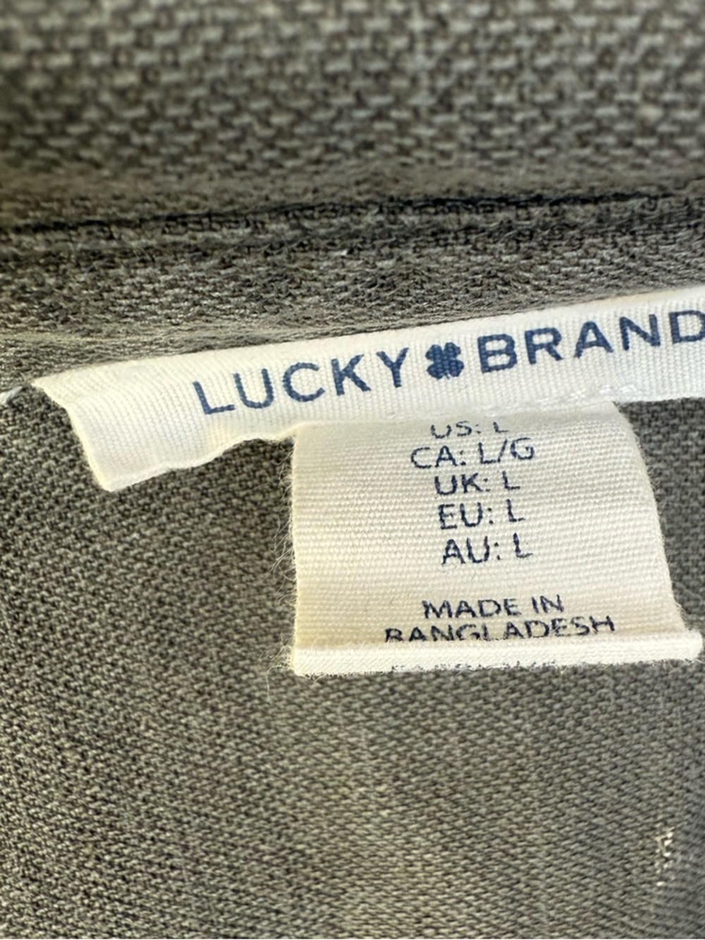 Lucky Brand Linen Utility Midi Shirt Dress with Belt Size Large - Picture 8 of 9